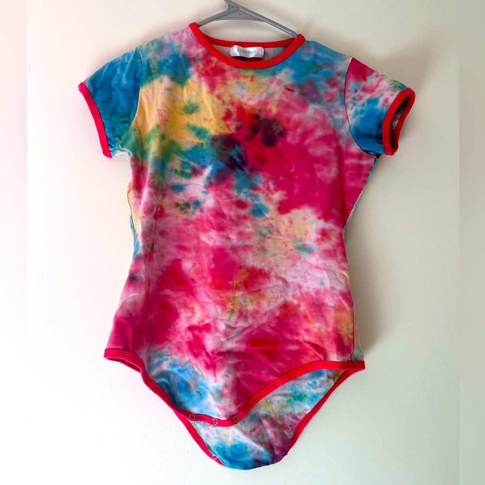 LITTLETUDE tie-dye adult onesie
